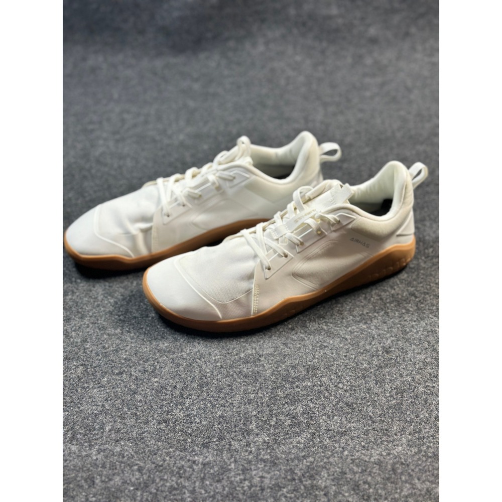 Airhas Mens Barefoot Minimalist Sneakers White Gum Sole Wide Toe‎ Box